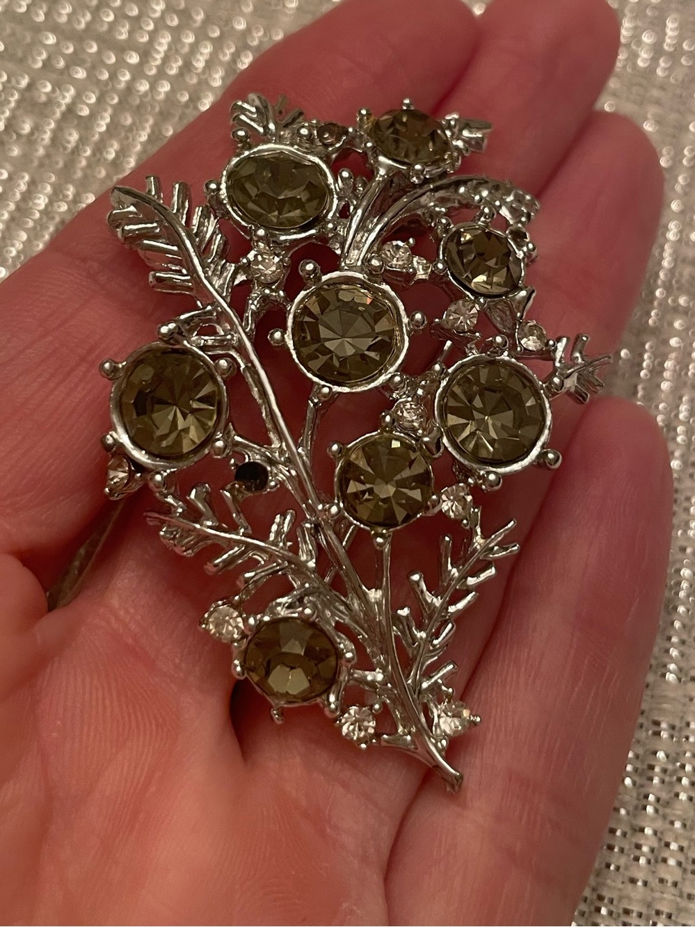 Vintage Silvertone brooch from the 1960s